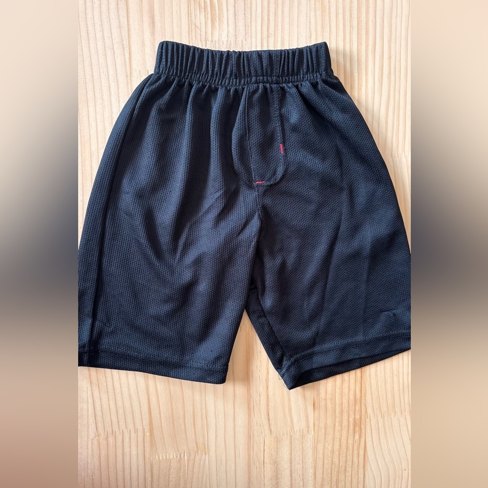 Nickelodeon Black Mesh Shorts with Red Accent